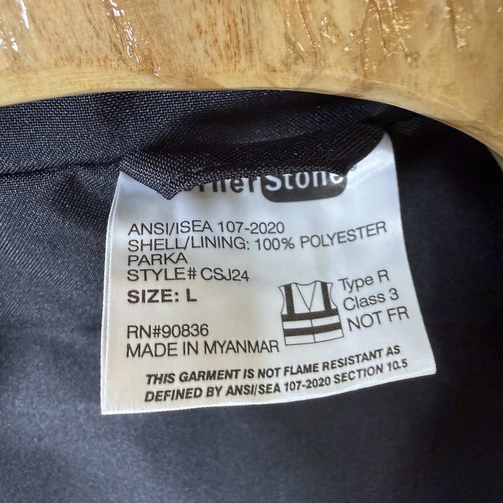 Cornerstone CSJ24 Type R Class 3 Waterproof Parka - Hidden Hood - Large *logo - Picture 8 of 9